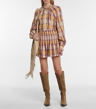 Blandine checked cotton top | Marant Etoile