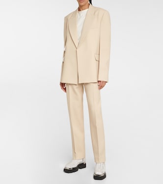 Single-breasted wool-blen blazer | Peter Do