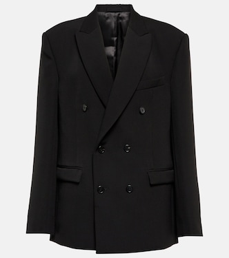 Double-breasted twill blazer | Wardrobe.NYC