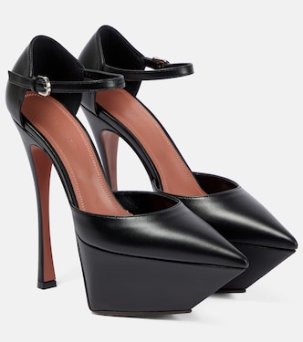 Angelica leather platform pumps | Amina Muaddi