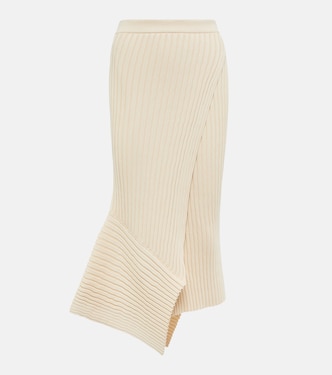 Falda midi de punto acanalado | Stella McCartney