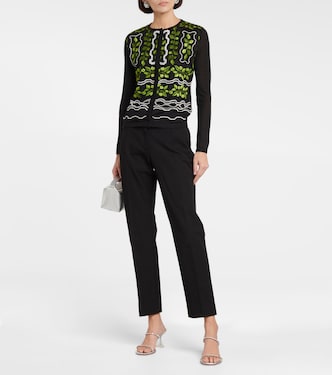 Embroidered cashmere and silk cardigan | Giambattista Valli