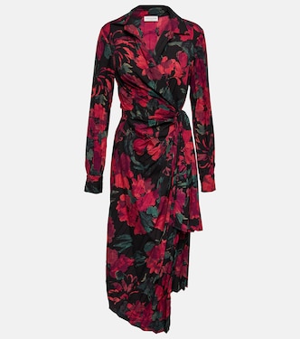 Floral wrap midi dress | Dries Van Noten