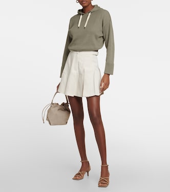 Sudadera con capucha de algodón a rayas | Brunello Cucinelli