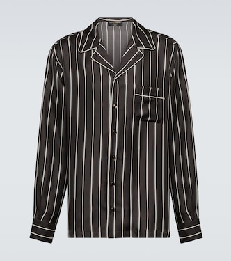 Blusa pigiama in seta a righe | Dolce&Gabbana