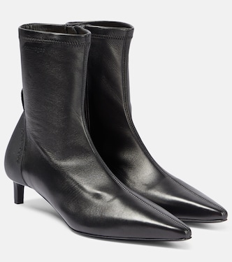 Scuba leather ankle boots | Courrèges
