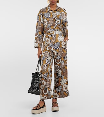 Pantalon Timeb à taille haute en crêpe de soie | 'S Max Mara