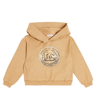 Sudadera con capucha de algodón con logo | Dolce&Gabbana Kids