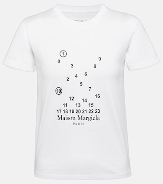 Camiseta en jersey de algodón con logo | Maison Margiela