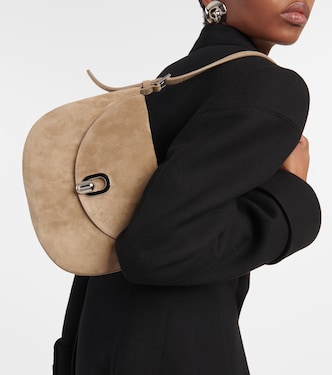 Tondo Small suede shoulder bag | Savette