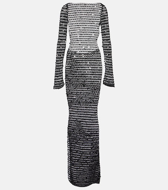 Sequined open-back maxi dress | Aya Muse
