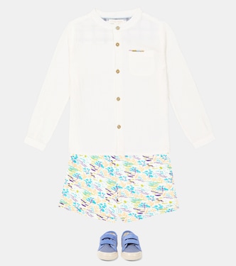 Aliki printed cotton shorts  | Louise Misha