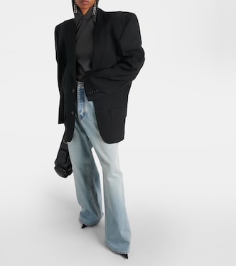 Oversize-Blazer Cut Away aus Wolle | Balenciaga
