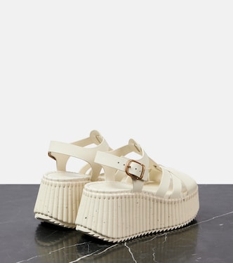 Sandali Nama 80 in pelle con zeppa | Chloé