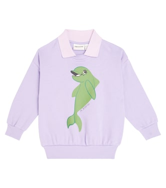 Sudadera Dolphin de algodón estampada | Mini Rodini