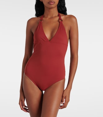 Bañador Ring Marine con cuello halter | Loro Piana