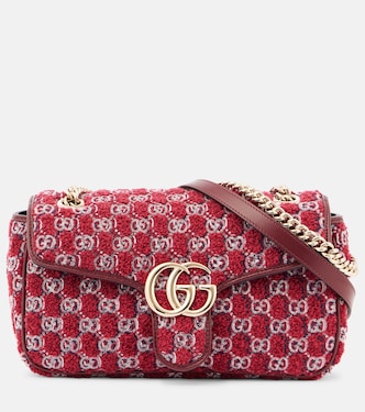 Schultertasche GG Marmont Medium aus Bouclé | Gucci