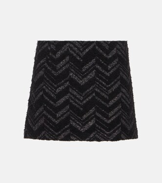 Minifalda de punto bouclé en zigzag | Missoni