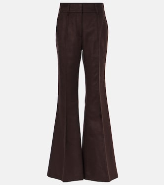 Pantaloni flared Rhein in seta | Gabriela Hearst
