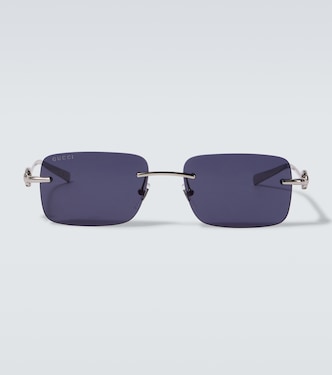 Eckige Sonnenbrille Horsebit | Gucci