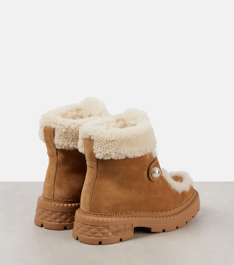 Botines Shea de ante con borrego | Jimmy Choo