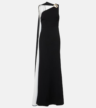 Abito lungo asimmetrico in cady | Roland Mouret