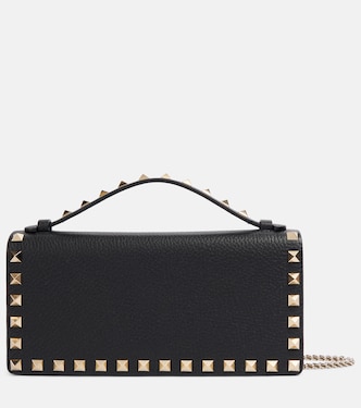 Portafoglio Rockstud in pelle con tracolla | Valentino Garavani