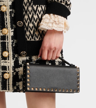 Rockstud leather wallet on chain | Valentino Garavani