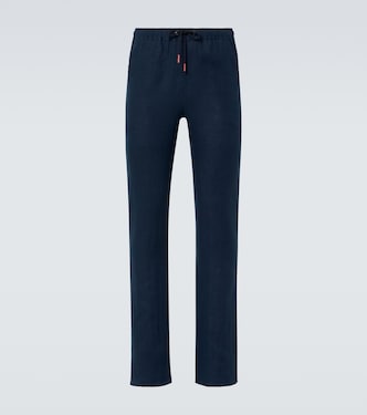Linen straight pants | Kiton