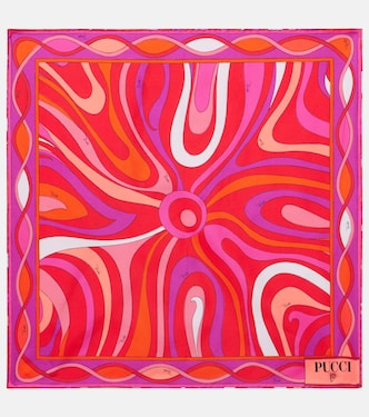 Marmo silk twill scarf | Pucci