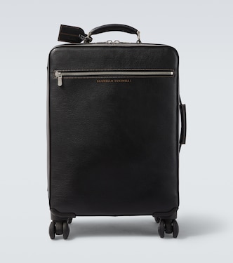 Leather carry-on suitcase | Brunello Cucinelli