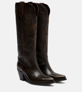 Bottines santiags Wish Star en cuir | Golden Goose