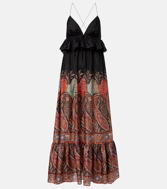 Rhiannon paisley ruffled silk maxi dress | Zimmermann