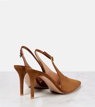 Slingback-Pumps Robbie aus Veloursleder | Gianvito Rossi