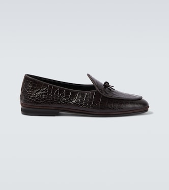 Mocassins Marfy en cuir embossé  | Rubinacci