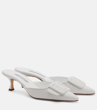 Mules Maysale 50 in pelle | Manolo Blahnik