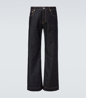 Jeans anchos de tiro medio | McQueen