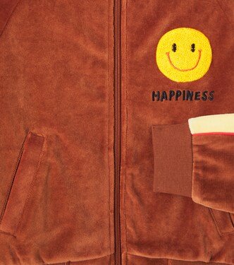 Happiness cotton-blend velour sweatshirt | Jellymallow