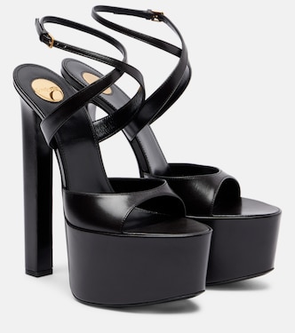 Leather platform sandals | Saint Laurent