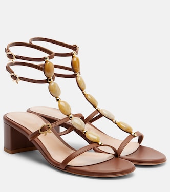 Shanti 45 embellished leather sandals | Gianvito Rossi