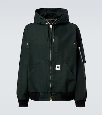 x Carhatt - Giacca imbottita in cotone con cappuccio | Sacai