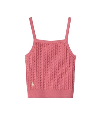 Cable-knit cotton tank top | Polo Ralph Lauren Kids