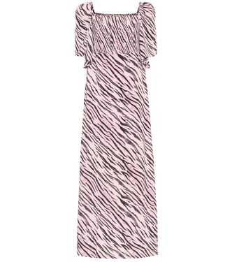 Robe longue Atena imprimée en crêpe | Baum und Pferdgarten
