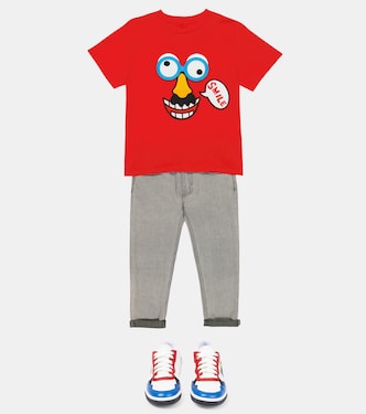 Camiseta de algodón con apliques | Stella McCartney Kids