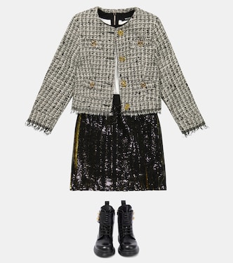 Verzierte Jacke aus Tweed | Balmain Kids