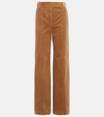High-rise corduroy pants | Burberry