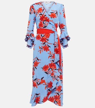 Robe portefeuille Rollins à fleurs | Diane von Furstenberg