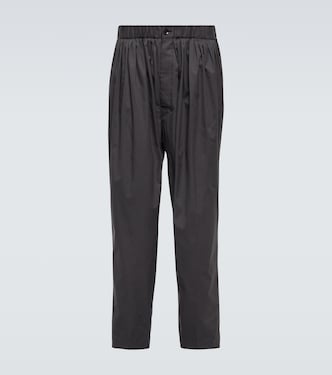Pantalones plisados de algodón | Lemaire