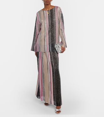 Top de punto a rayas con lentejuelas | Missoni