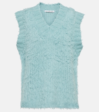 Chaleco de punto en mezcla de lana | Acne Studios